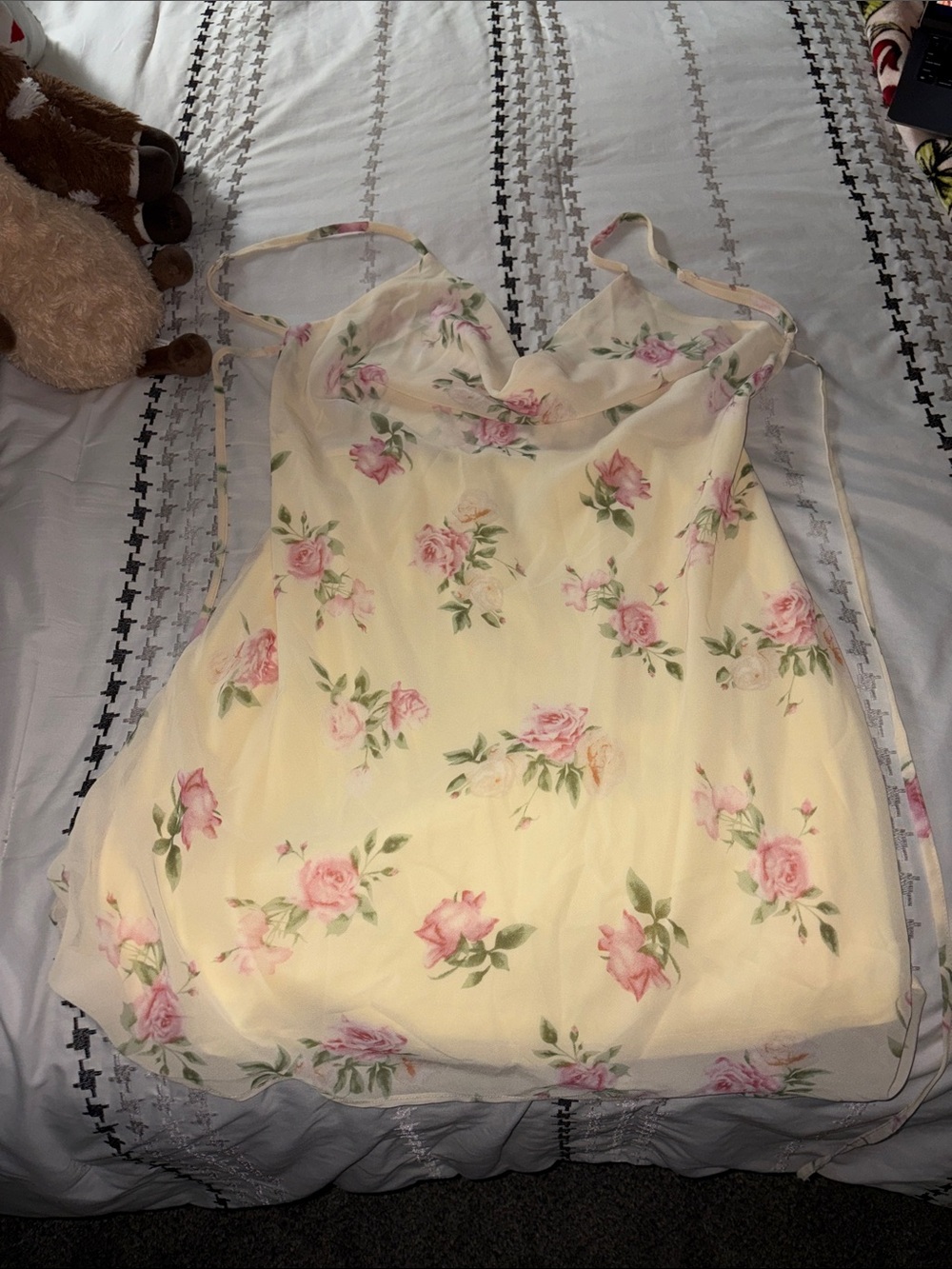 Princess Polly Yellow Floral Mini Dress
